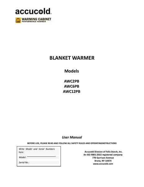 Accucold AWC12PB