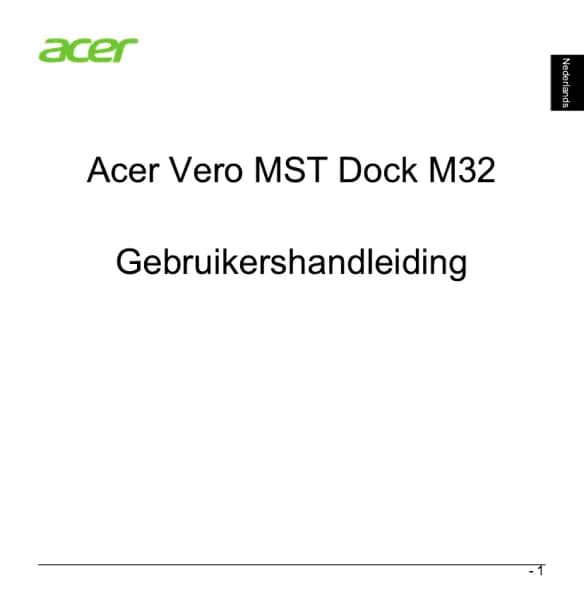 Acer Vero MST Dock M32