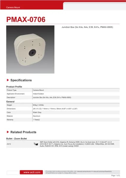 Acti PMAX-0706