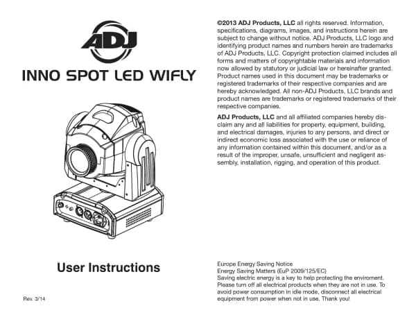 Adj Inno Spot LED WiFLY