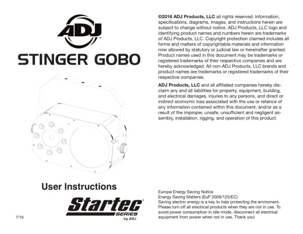 Adj Stinger Gobo