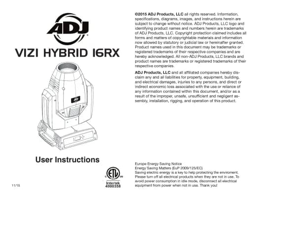 Adj Vizi Hybrid 16RX