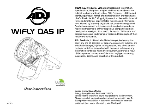 Adj WiFLY QA5 IP