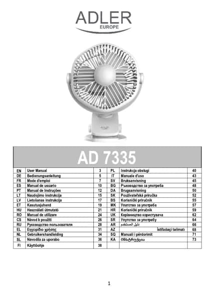 Adler AD 7335