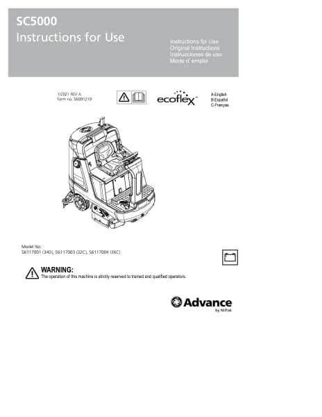 Advance SC5000 34D