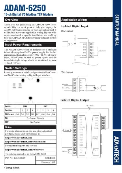 Advantech ADAM-6250
