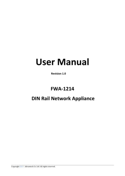Advantech FWA-1214