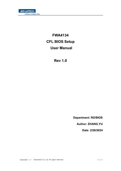 Advantech FWA-4134