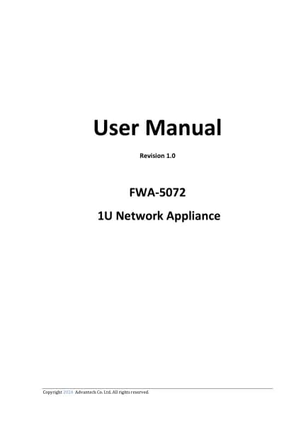 Advantech FWA-5072