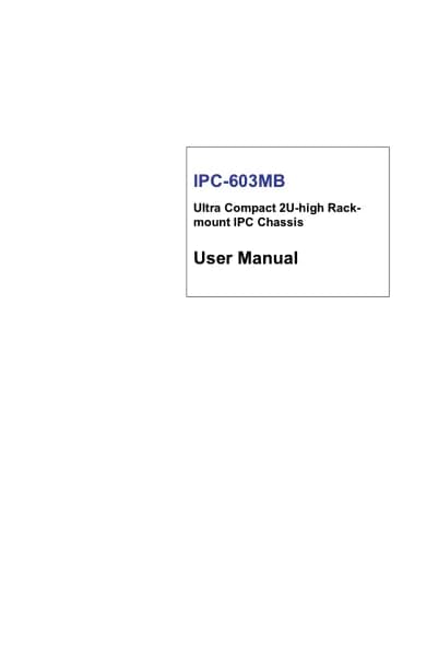 Advantech IPC-603MB