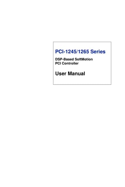 Advantech PCI-1245