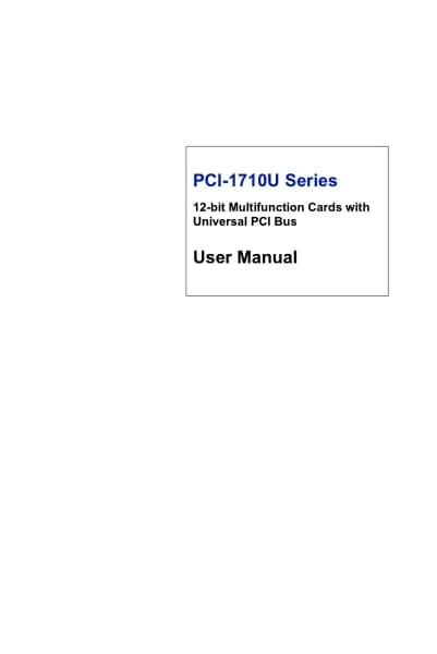 Advantech PCI-1710