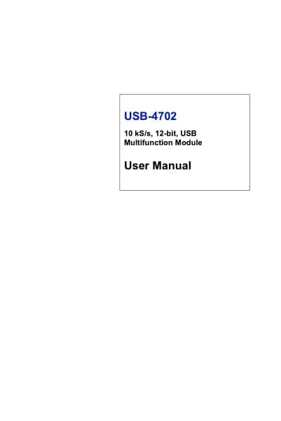 Advantech USB-4702