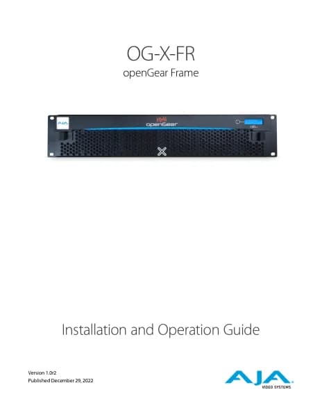 AJA openGear OG-X-PS