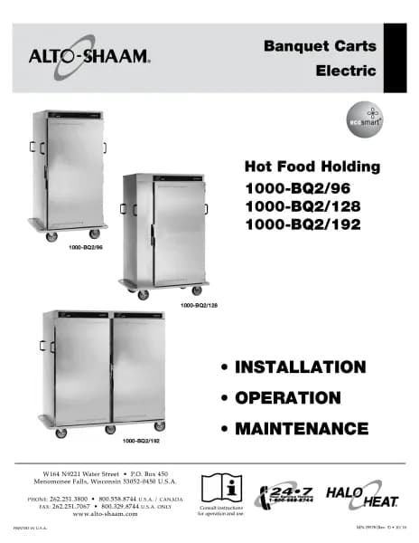 Alto-Shaam 1000-BQ2/192