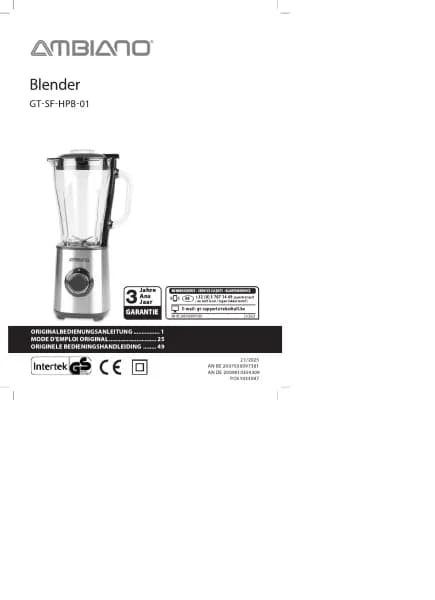 Ambiano GT-SF-HPB-01