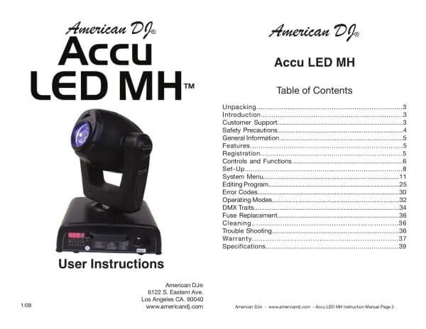 American Audio Accu LED MH