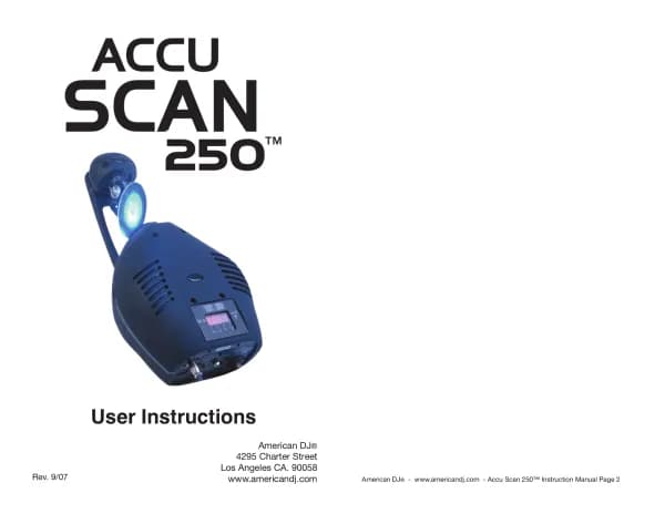 American Audio Accu Scan 250