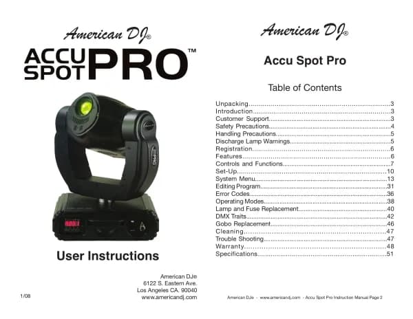American Audio Accu Spot Pro
