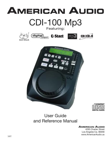 American Audio CDI 100 MP3