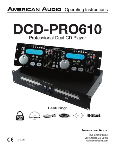 American Audio DCD-PRO610