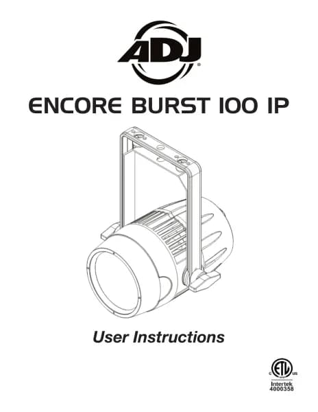American DJ Encore Burst 100 IP