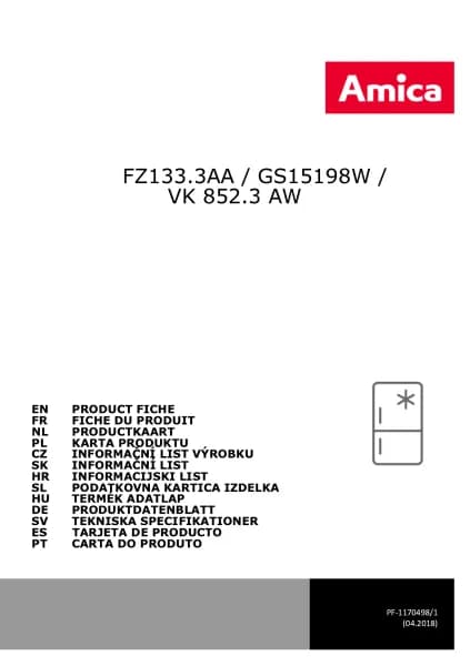 Amica FZ133.3AA