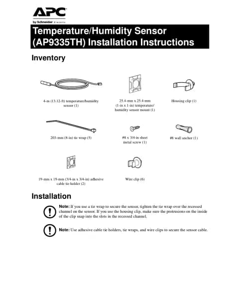 Apc NetBotz Sensor Pod AP9335TH