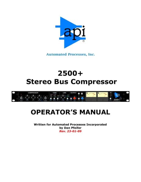 API Audio 2500+