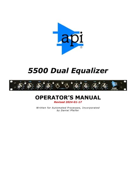 API Audio 5500 Dual Equalizer