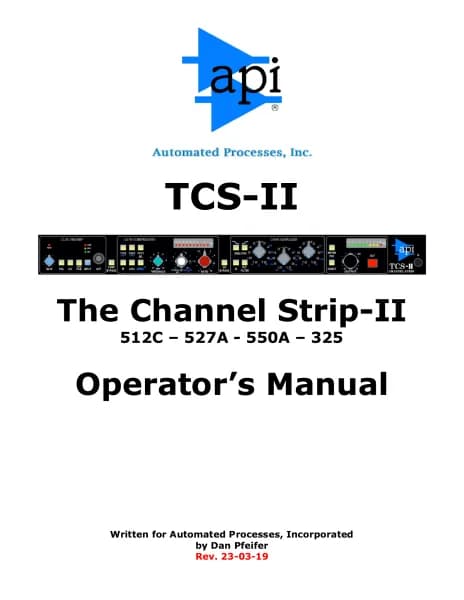 API Audio TCS-II