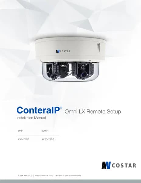 Arecont Vision ConteraIP Omni LX AV8476RS
