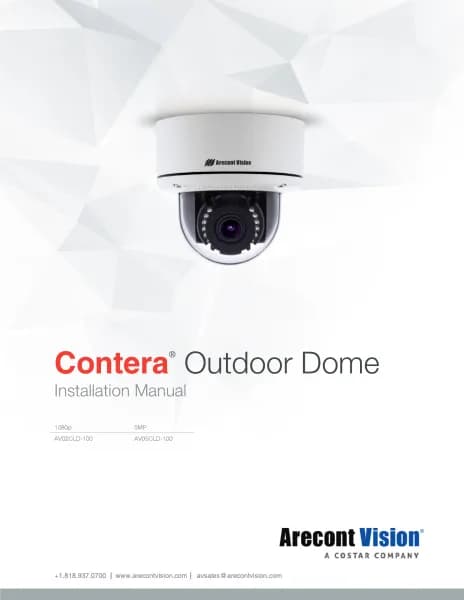 Arecont Vision MegaDome G3 AV05CLD-100