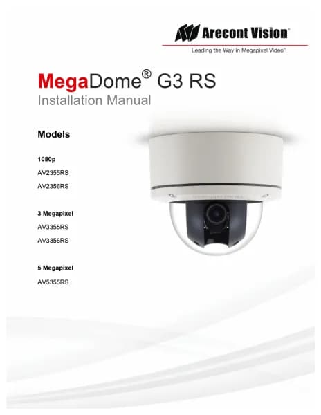 Arecont Vision MegaDome G3 RS AV5355RS