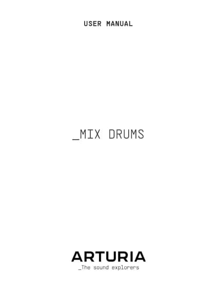 Arturia Mix DRUMS