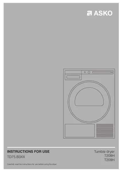 Asko T209H.W