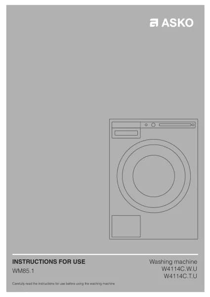 Asko W4114C.W.U