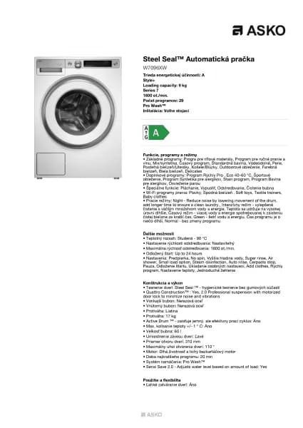 Asko W7096XW
