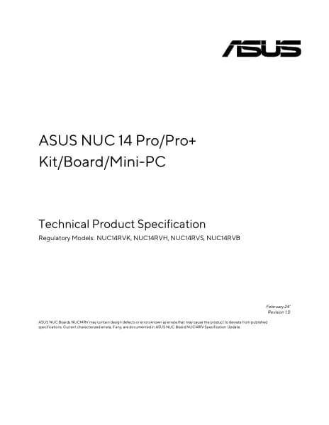 Asus NUC 14 Pro Kit