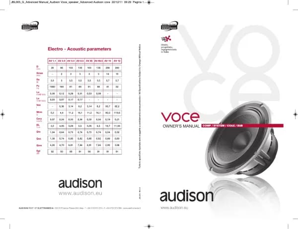 Audison VOCE AV 6.5