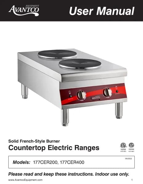 Avantco 177CER400
