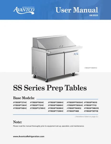 Avantco SSPPT-2B