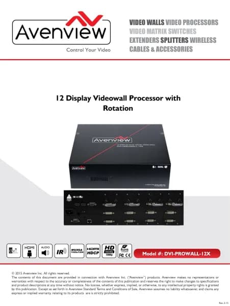 Avenview DVI-PROWALL-12X