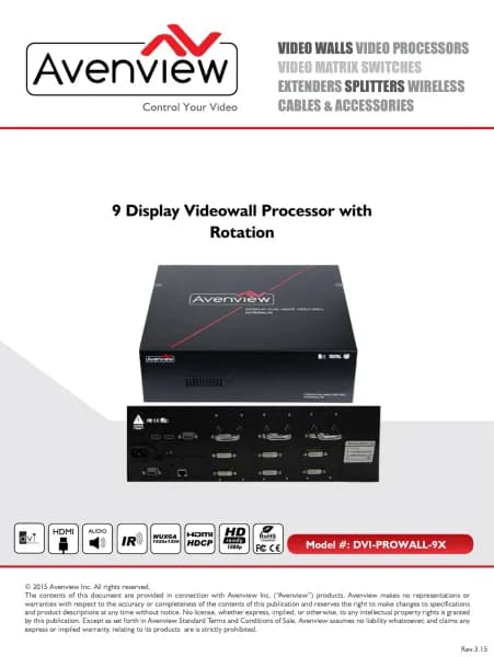 Avenview DVI-PROWALL-9X