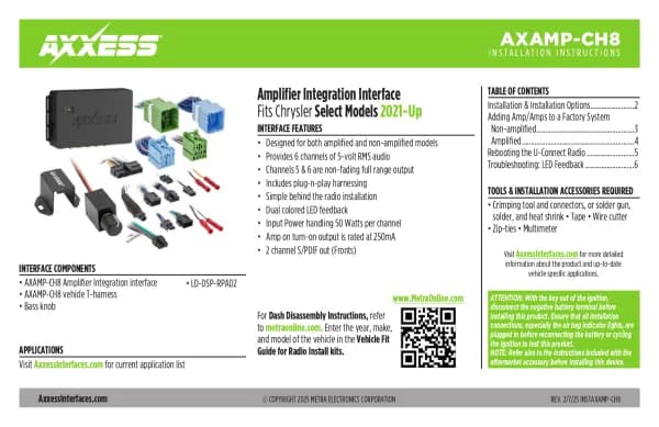 AXESS AXAMP-CH8