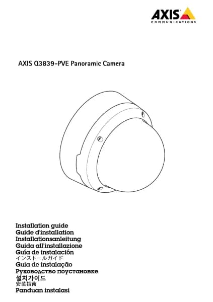 Axis Q3839-PVE