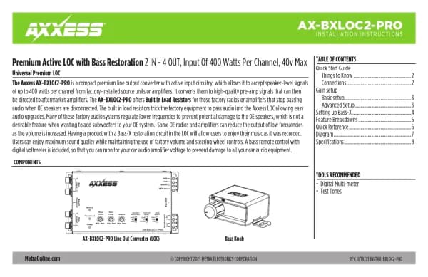 Axxess AX-BXLOC2-PRO