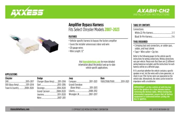 Axxess AXABH-CH2