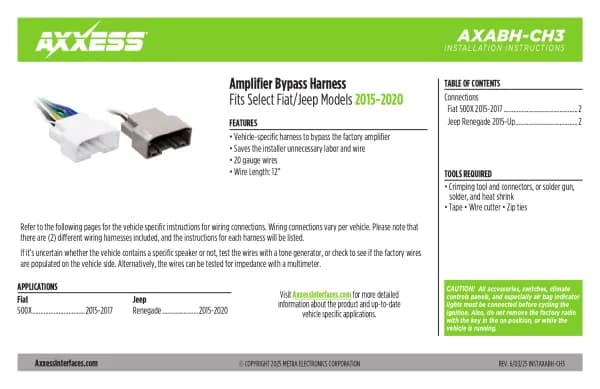 Axxess AXABH-CH3