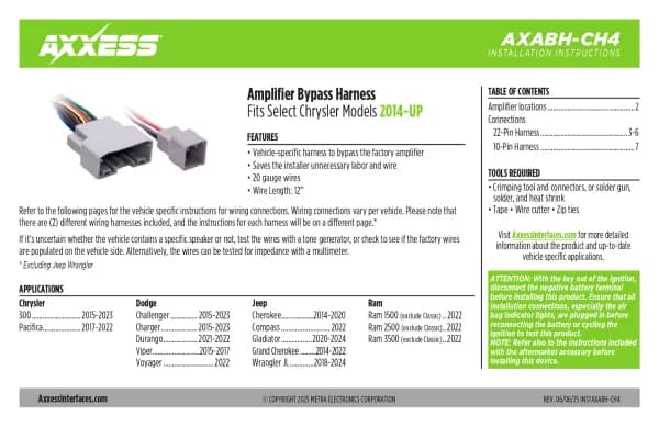 Axxess AXABH-CH4